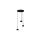 Lampa wisząca ARENA BLACK/GOLD 3xGX53 MLP7762 Milagro