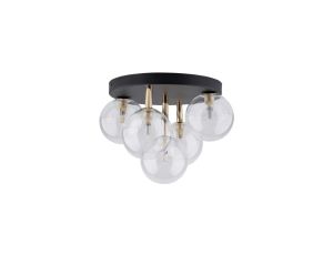 Lampa sufitowa z czarno-złotymi elementami NILOS 5xG9 758 TK Lighting
