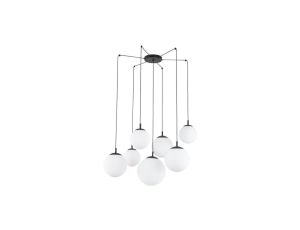 Lampa wisząca typu pająk ze szklanymi, białymi kloszami ESME 15xE27 4794 TK Lighting