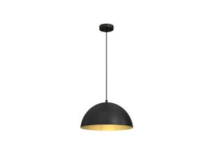 Lampa wisząca BETA BLACK/GOLD 1xE27 35cm MLP7896 Milagro