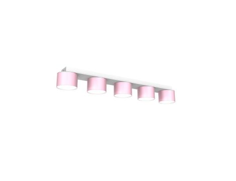Lampa sufitowa DIXIE Pink/White 5xGX53 MLP7557 Milagro