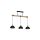 Lampa wisząca ERIK Black/Wood 3xE27 MLP7226 Milagro