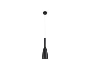 Lampa wisząca w stylu industrialnym SOLIN czarna z metalowym kloszem LP-181/1P BK Light Prestige