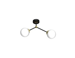 Lampa sufitowa JOY BLACK / GOLD 2xE14 MLP7459 Milagro