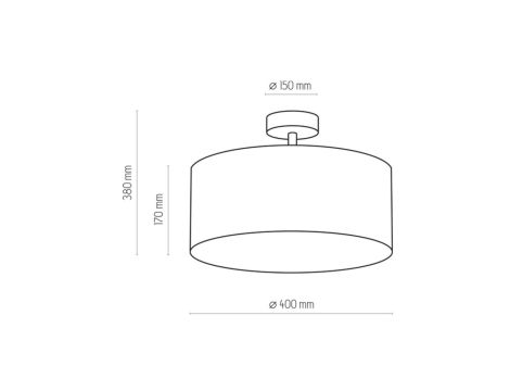 Lampka Nocna ULTIMO BLACK 1xE27 MLP7343 Milagro