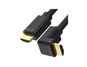 UNITEK Kabel HDMI 2.0 4K Premium High Speed Ultra HD 4K@60 kątowy 90 stopni 2m