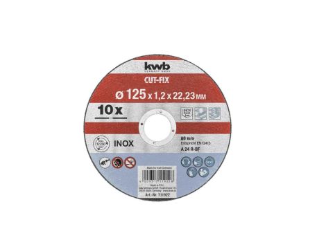 Tarcza do metalu 125mm, 10 szt.. 49711922