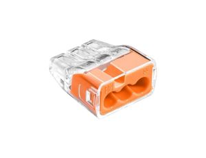 IDEALNA Szybkozłączka 3x 0,75-4mm2 uniwersalna bezhalogenowa (na drut / na linkę) 450V/32A SCP3 SIMET 100szt.