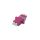 Adapter światłowodowy LC/LC, duplex, wielomodowy OM4, ceramiczna ferrula, różowy DN-96019-1