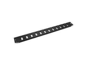 Płyta czołowa do światłowodowego panelu krosowego12x SC duplex 1U (do DN-96200-QL), czarny DN-96201-BL-QL