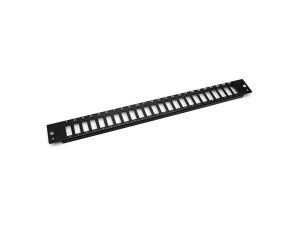 Płyta czołowa do światłowodowego panelu krosowego24x SC duplex 1U (do DN-96200-QL), czarny DN-96202-BL-QL