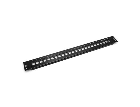 Płyta czołowa do światłowodowego panelu krosowego24x LC duplex 1U (do DN-96200-QL), czarny DN-96207-BL-QL