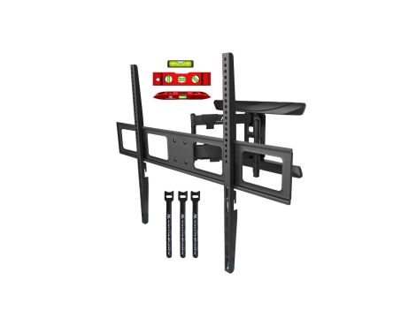 Uchwyt do TV Maclean, max VESA 800x600, 43-100, 80kg, reg.kąta w pionie i poziomie, profil 50-500mm, czarny, MC-423