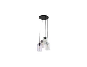 Lampa wisząca szklana na okrągłej rozecie 4xE27 MOLLY 4 KOŁO 10301 TK Lighting