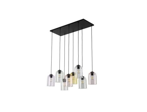 Lampa wisząca ze szklanymi, otwartymi kloszami MOLLY 8 10303 TK Lighting
