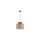 Lampa wisząca z dwukolorowym abażurem DUO JUTA BROWN 1xE27 3139 TK Lighting