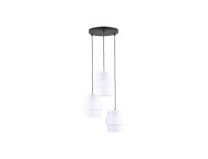Lampa wisząca na okrągłej rozecie z białymi kloszami CALISTO WHITE na E27 6018 TK Lighting