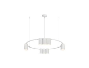Lampa wisząca (koło) GENESIS WHITE 10xGU10 ML0374 Milagro