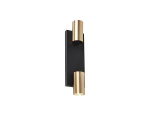 Kinkiet GENESIS WALL BLACK GOLD 2xGU10 ML0380 Milagro