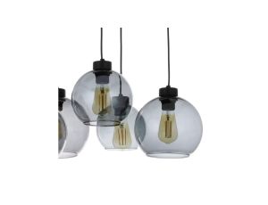 Lampa sufitowa Perugia 4xGU10 + 1xLED czarna LP-0703/4C BK Light Prestige