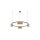 Lampa wisząca (koło) GENESIS BLACK GOLD 10xGU10 ML0375 Milagro