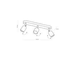 Latarnia ogrodowa VASCO czarna, trzy klosze w stylu klasycznym IP44 K-7007A2/3N CZARNY Kaja Lighting