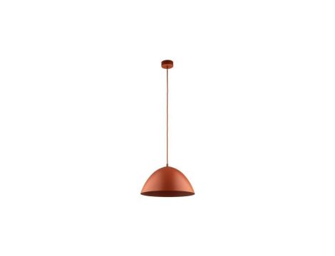 Lampa wisząca FARO w kolorze ceglanym, klosz w kształcie kopuły na E27 10259 TK Lighting