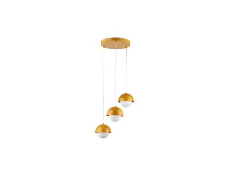 Lampa wisząca nowoczesna o intensywnym kolorze 3 klosze BONO OCHRA 3 10266 TK Lighting
