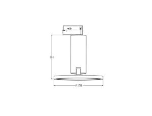 Reflektor na szynoprzewód 1F AQUILION LP-220/1R WH Light Prestige