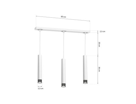 Lampa wisząca z rodziny CUBUS MIX szklane kolorowe klosze, okrągła rozeta do salonu 10246 TK Lighting