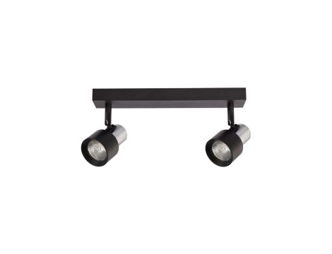 Lampa sufitowa Cino 2xGU10 Czarny + Chrom ML9947 Milagro