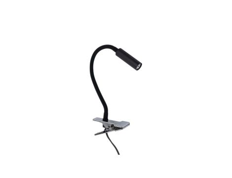 Lampka nocna Lagos czarna do sypialni, elastyczne ramię G9 16012 TK Lighting