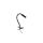 Lampka nocna Lagos czarna do sypialni, elastyczne ramię G9 16012 TK Lighting