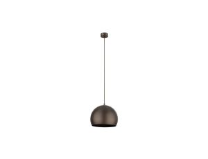 Lampa wisząca pojedyncza ZOE BROWN M do pomieszczeń rustykalnych, stalowy klosz 10171 TK Lighting
