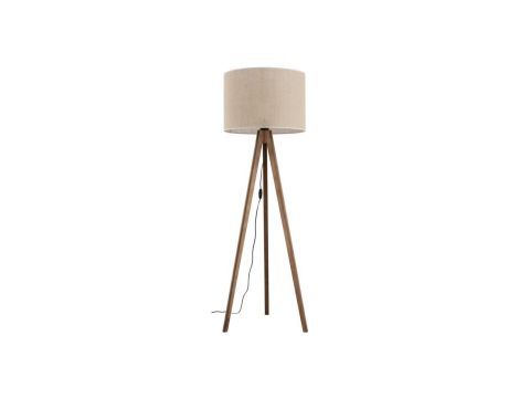 Lampa stojąca z włącznikiem na kablu GRAND ORZECH z kloszem w kolorze juta 16017 TK Lighting
