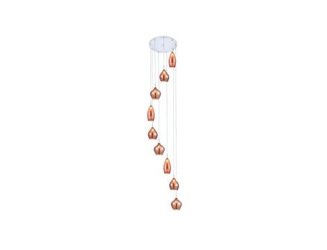 Żyrandol świecznik BARTEZ czarny do salonu na E14 K-3991 Kaja Lighting