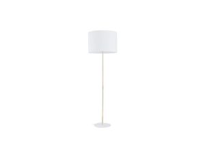 Lampa podłogowa z abażurem UMBERTO E27 złota noga i biała podstawa 16033 TK Lighting