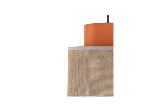 Lampa wisząca dwukolorowa DUO JUTA ORANGE na E27 3255 TK Lighting