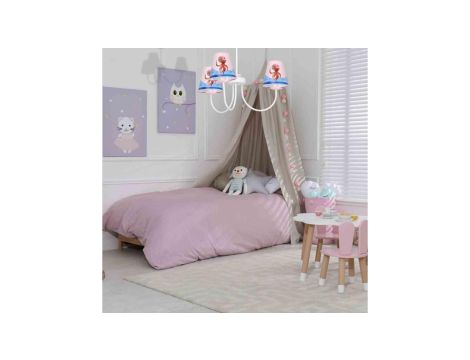 Potrójna lampa wisząca na okrągłej rozecie z kloszami-stożkami CONO MIX 6633 TK Lighting