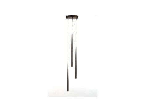 Lampa wisząca PIANO BROWN nad stół, trzy zwisy rurki na G9 10109 TK Lighting