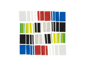 Zestaw rurek termokurczliwych 3/5/8/10/15-4cm, różne kolory 08301 /55szt./