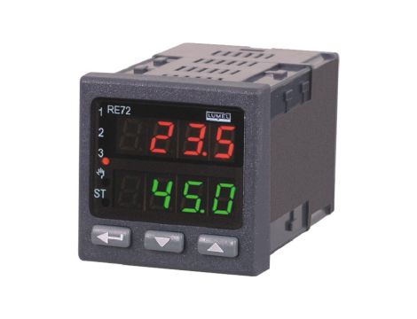 Regulator temperatury RE72 85-253V AC/DC wyj: przekaźnikowe, 0-10V, wejście binarne RE72 142100M0