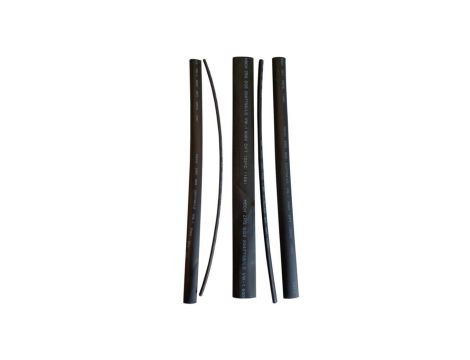 Zestaw rurek termokurczliwych, 3/5/8/10/15-25cm, czarne 08323 /5szt./