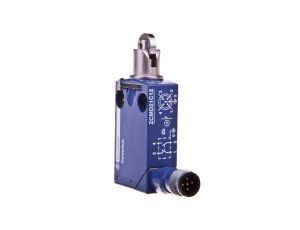 Wyłącznik krańcowy 1R 1Z migowy metal popychacz z rolką metalową M12 5-pinowe XCMD2102C12