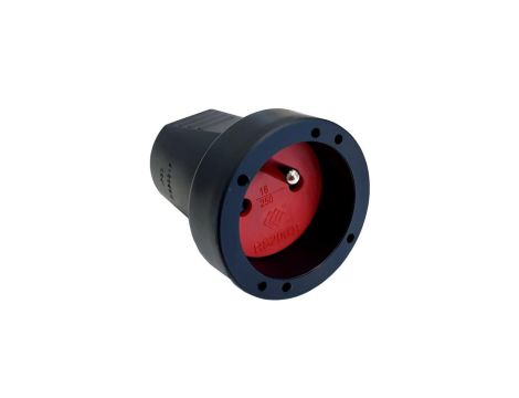 Gniazdo przenośne PCV IP20 250V~ 16 A czarne 12136