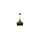 Lampa Wisząca Sufitowa Żyrandol IL MIO MODERN P-306B E27 Czarno-Złota - GOLDLUX (Polux)