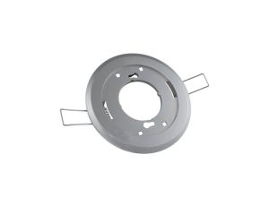 Oprawa podtynkowa stała okrągła srebrna Goldlux GX53 tworzywo sztuczne