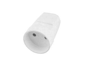 Gniazdo przenośne bez uziemienia 2P 250V IP20 białe 34007