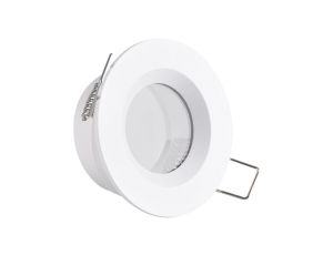 Oprawa Podtynkowa Okrągła Biała Matowa BORAS Oczko MR16 IP44 Goldlux