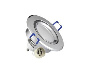 Oprawa sufitowa SUN OLAL srebrny piaskowany alu Goldlux + LED GU10 3.5W